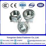 Carbon Steel DIN6923 Hex Flange Nuts Serrated Zinc Plated and Black thumbnail-3