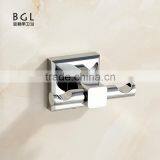 17235 New Design Wall Mounted Modern Brass Bathroom Accessories Double Robe Hook