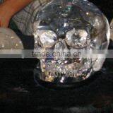 Natural Clear Transparent Quartz Crystal Alien Skull FengShui Crystal Healing Skull thumbnail-1