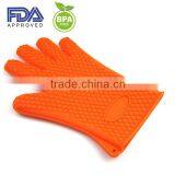 Silicone Baking Glove Kitchen Glove ,5 Fingers BBQ Silicone Rubber Baking Glove thumbnail-1