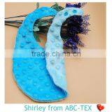 Hot Sale Microfiber Velboa Minky Material Cheap Custom Baby Bibs For Decor SBIB15091804 thumbnail-1