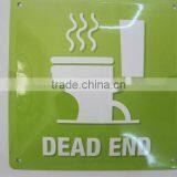 Metal Toliet Sign Embossed Cheap Metal Tin Plate Warning Board thumbnail-1