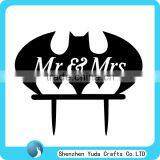 Funny Batman Wedding Cake Topper, Mr&Mrs Acrylic Cake Topper thumbnail-1