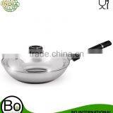 Stainless Steel Cookware Tri Ply Fry Pan With Glass Lid 22,24,26cm