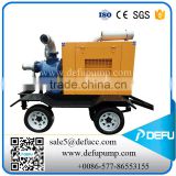 trailer mounted water pump with control panel and mechanical seal