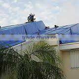 20' X 25' Large Blue Multi-Purpose 6-mil Poly Tarp for Roofs, Trucks, RV Cover 20x25 Waterproof Construction Grade Tarpaulin