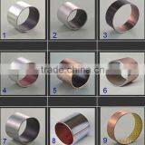 Butt joint bronze(steel) backing bush , copper PTFE bushing , Brass made du bushing PAP 0810 P11 PAP 1825 P11 PAP 2020 P11