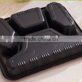 4-compartment Bento Lunch Box,Disposable Safe Plastic Food Container thumbnail-4