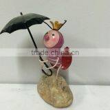 2015 Newest Design Labybug Garden Stakes Metal Ladybug Garden Decoration Garden Stakes Working Ladybug With Flower thumbnail-4