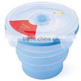 Food Grade Portable Convenient Collapsible Houseware Silicone Foldable Lunch Box thumbnail-1