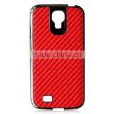 Carbon Fiber Phone Case PC Bottom Phone Shell Protective Back Cover for Samsung s4 thumbnail-3