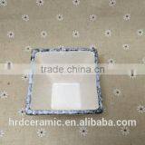 China Manufacturer Stocked White Porcelain Square Ceramic Dish thumbnail-6