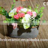 2016 Concrete Flower Plant Planter Colorful Decorative Cement Flower Pot thumbnail-6