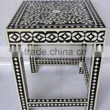 Buffalo Bone Mosaic Table With Floral Patterns Also Available in Other Mosaics thumbnail-1