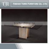 Antique White Square Marble Base Tea Table For Sale thumbnail-3