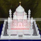 Agra Souvenir White Marble Handcrafted Taj Mahal, Taj Mahal Replica Model thumbnail-1