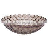 Factory Price Glas Fruit Bowl/ Art Glass Bowl/ Decorative Hotel Glass Plate/ High Quality Hotel Fruit/ Salad /candy Plate BHL-P7 thumbnail-1
