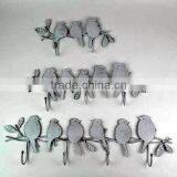 Metal Bird Coat Hanger Wrought Iron Rack Robe Hooks thumbnail-1