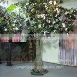 BTR150 GNW 9ft White Artificial Decorative Tree Branches With Big Artificial Magnolia Flower for Wedding Decoration thumbnail-3
