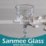 Hot Selling Wholesale Embossed Crystal Wine Glass Goblets thumbnail-1