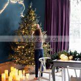 Set of 3 Battery Operated Crackled Glass Warm White Christmas LED Fairy Light Balls thumbnail-5