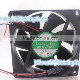 80x80x25mm TX8025L12S DC12V 0.08A 8025 8cm Ultra-quiet Cooling Fan Two Wire thumbnail-1