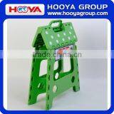 Plastic Folding Step Stool With Bathroom Folding Step Stool With Handle EVA Non-slip Dot thumbnail-4