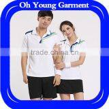 Hot sale men and women badminton wear,jersey designs for badminton and new design badminton uniform