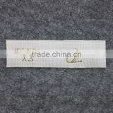 Custom Personalized Quality Gold Thread Clothing Woven Labels thumbnail-3