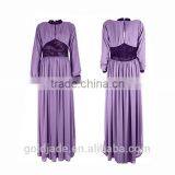 2015 Hot Sale Purple Maxi Dress Elegant Design Dubai Abaya thumbnail-1