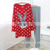 100% Combe Cotton Leisure Homewear,summer Blank Red Homewear,embroidery or Printing Long Homewear thumbnail-1
