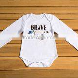 Boutique Baby Long Sleeves Jumpsuit Baby Girl Holiday Clothes Wholesale Children Wear Valentines Petti Romper thumbnail-4