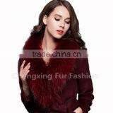 COLLAR-R1A Super Quality Elegant Lady Real Raccoon Fur Fashion Collar thumbnail-2