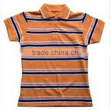 Women's Striped Polo T-Shirt thumbnail-1