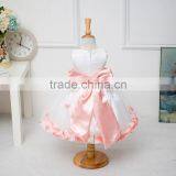 MGOO Dress Manufacturer Satin Kids Wedding Flowers Girl Dress Latest Design Baby Frock Party Dress C12 thumbnail-4