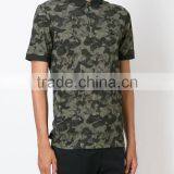 New Fashion Design Tonal Green Cotton Camouflage Mens Polo Shirt thumbnail-2