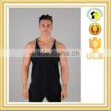 Mens Tank Top Two Color Contrast Safety Vest Tank Top Men Custom