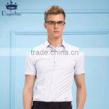 Daynoliao Latest Design Twill Cotton White Short Sleeve Cotton Men Shirt thumbnail-1
