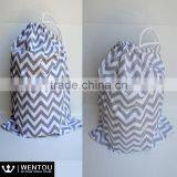 Personalized Monogram Chevron Polka Dot Sports Gym Tote Bag thumbnail-1