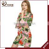 Floral Robe Bride Robe Cotton Short Floral Bridesmaid Robe FR0102 thumbnail-1