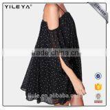 New Design Summer Female Chiffon Sexy Shirt V-neck Sleeveless Chiffon T-shirt thumbnail-2