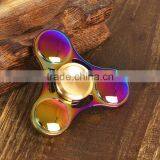 Manufacturers of New Metal Zinc Alloy Rotating Toys UFO Triangular Leaf Finger Gyro Glowing Fingertips Gyro thumbnail-1