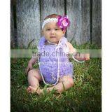 Girls Baby LAVENDER Ruffles Pettitop With Panties 2 Pcs Set thumbnail-1