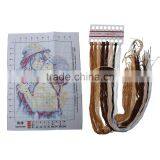 Custom Wedding Multicolor Rectangle Wall Hangings Supplies Wholesale Girl Cross Stitch Set thumbnail-2