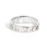 Copper Unadjustable Rings Silver Tone Number thumbnail-1