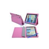 Deluxe Smart PU Cases Cover for Samsung Galaxy Tab P6800(Pink)