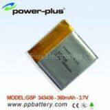 343436 Li-polymer Battery for GPS Application 3.7V thumbnail-1