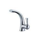 Polished Brass Single Lever Kitchen Tap Faucet Mixer With One Handle