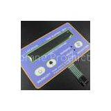 Waterproof PVC Metal Dome Membrane Switch With 100M Insulation Resistance