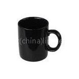 12OZ Black personalized ceramic coffee mugs for Hotel / restaurant / home